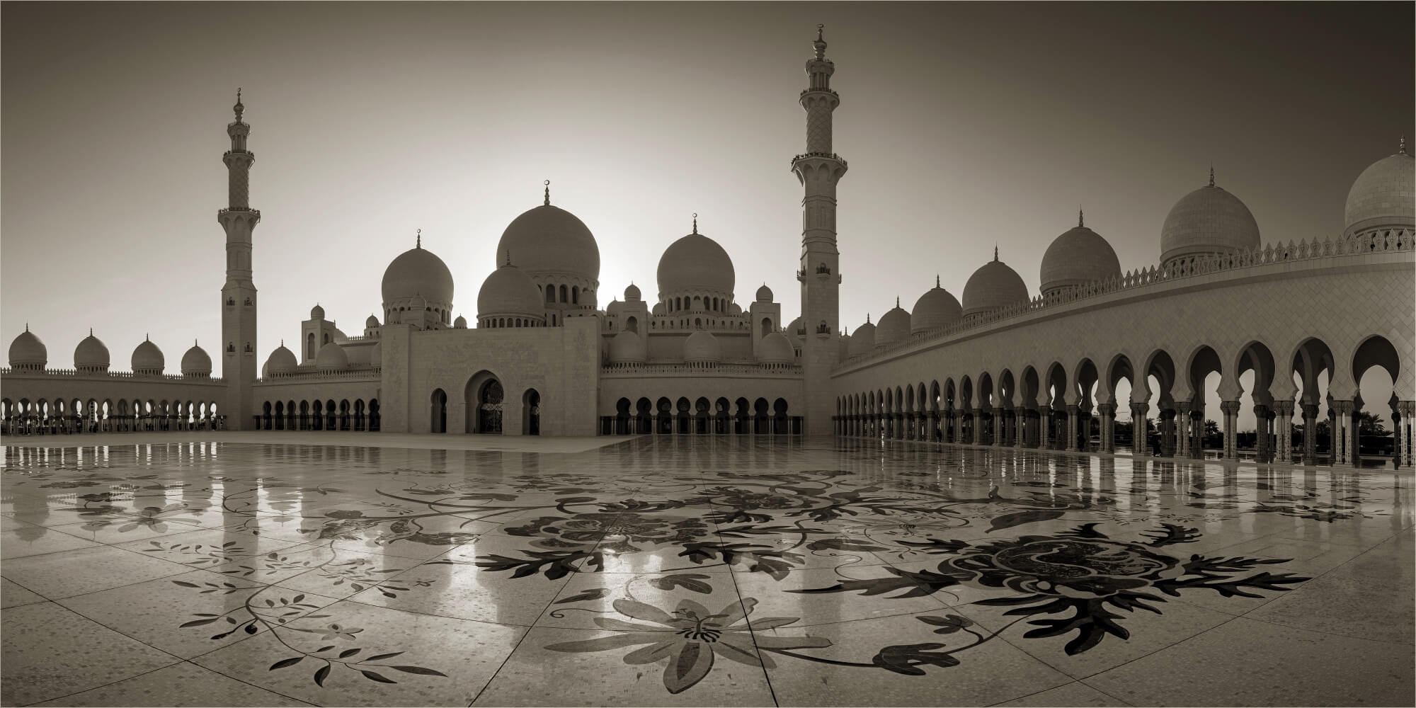 (2:1) Zayid Canvas o. Dhabi 30cm Moschee Abu 60 Wandbild Küchenrückwand Leinwand Scheich x Grösse Ausführung