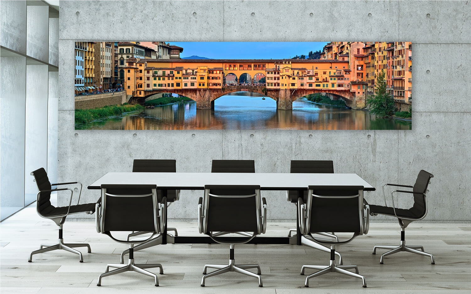 Leinwand Vecchio Ponte Ausführung Küchenrückwand (4:1) Wandbild Canvas x Brücke 30cm Florenz 120 o. Grösse