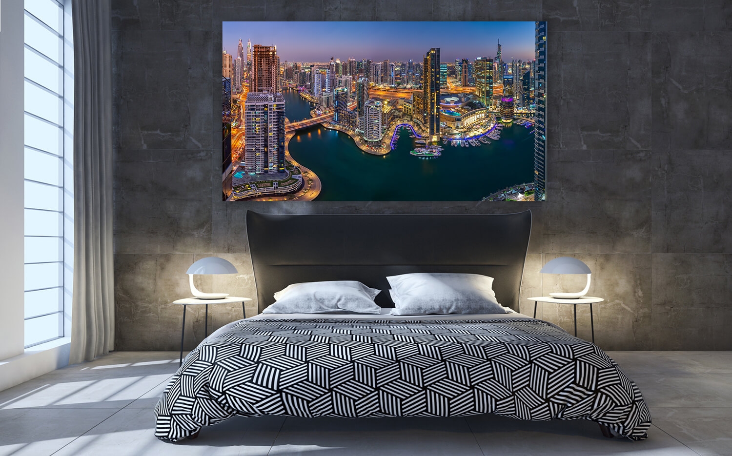 60 Wandbild Canvas Marina (2: 1) 30cm Leinwand Dubai x Ausführung Grösse o. Küchenspiegel