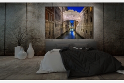 Wandbild o. Küchenrückwand Seufzerbrücke Venedig 40cm x 60 Italien (4:3) Ausführung Leinwand Grösse Canvas