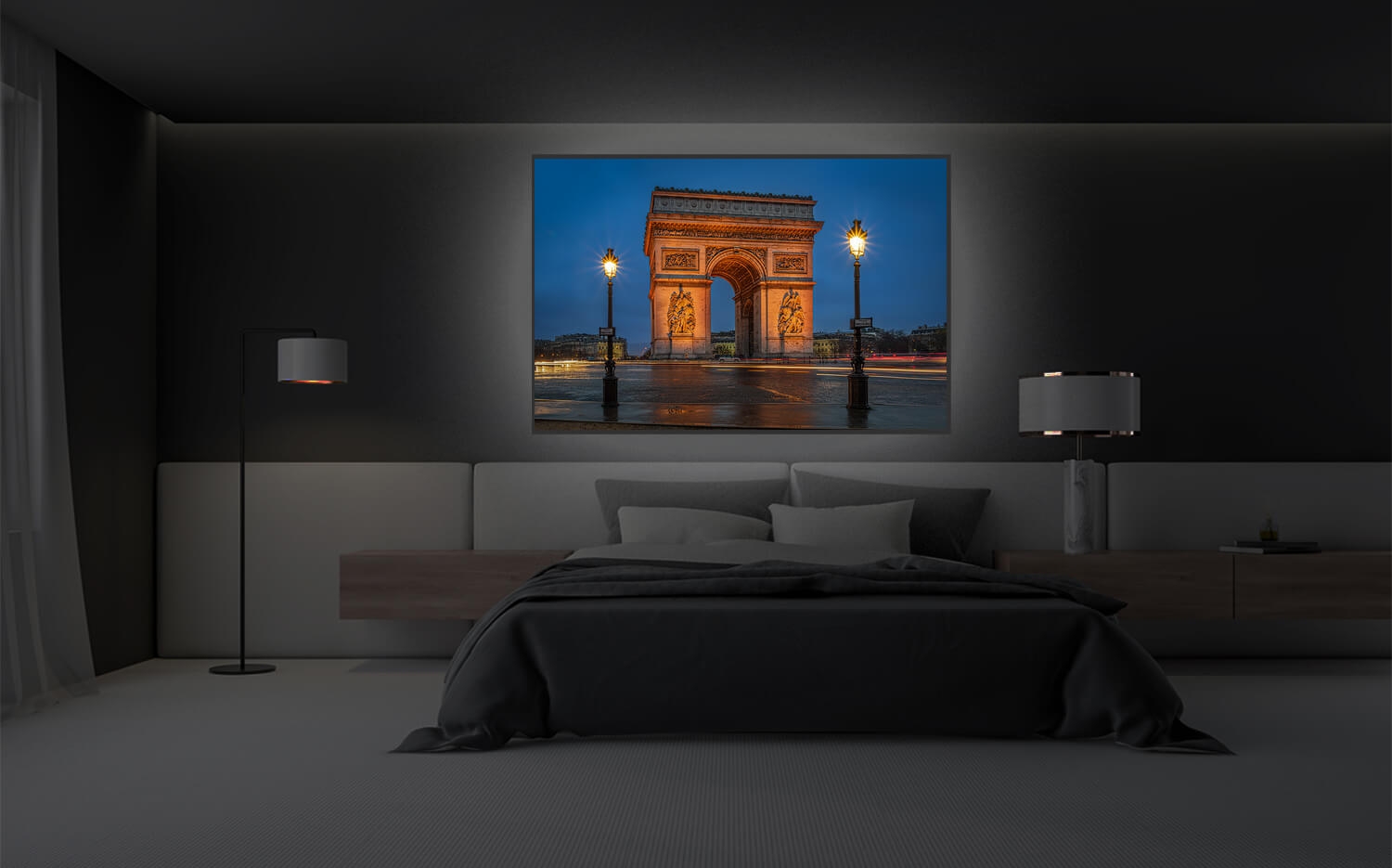 Wandbild o. Küchenrückwand Arc Leinwand x Paris Ausführung Triomphe Canvas de l\'Étoile Grösse (4:3) 60 De 40cm