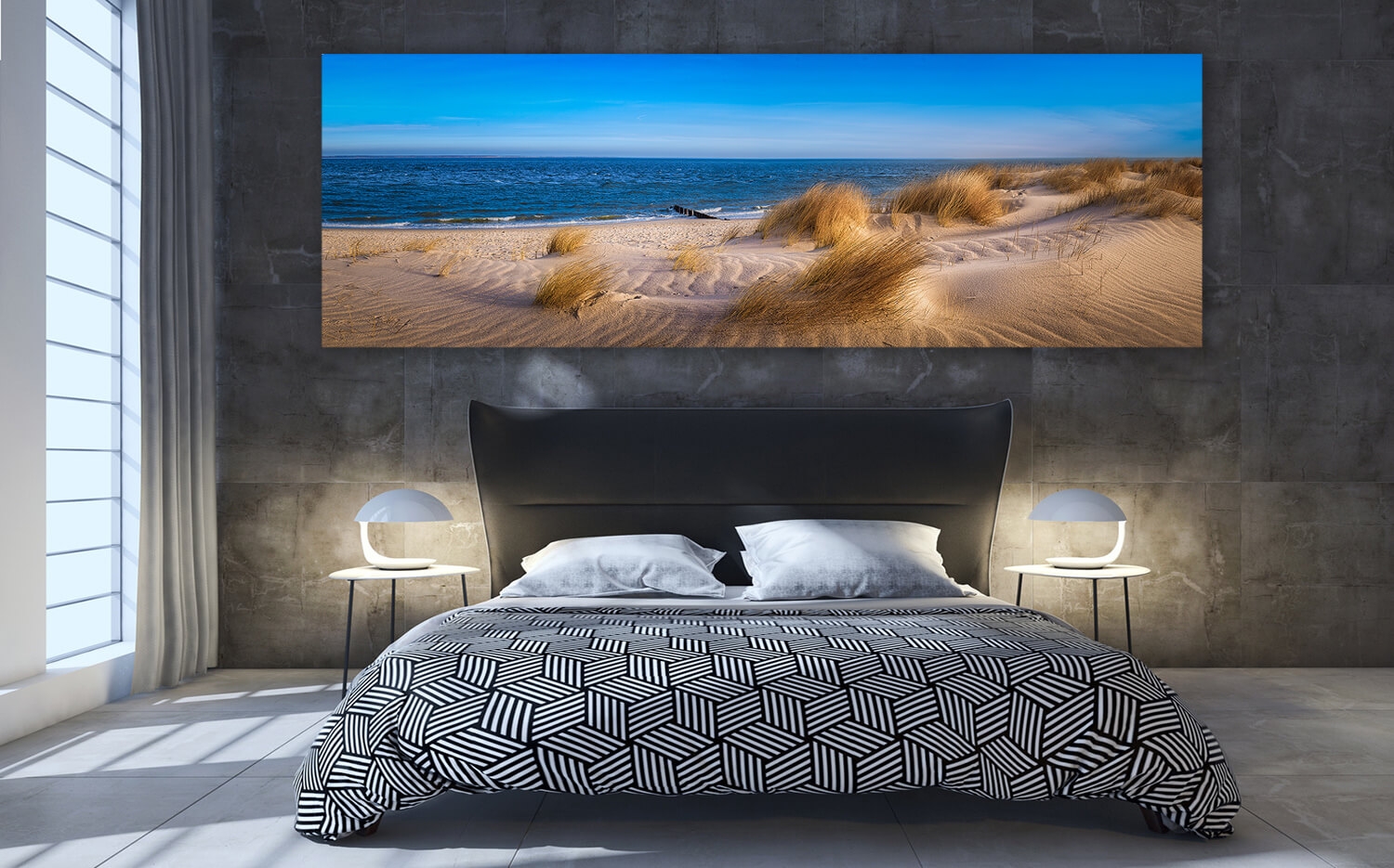 Dünen Sylt 40cm am Ausführung Grösse Nordsee Wandbild Canvas (3:1) o. 120 x Strand Küchenspiegel Leinwand