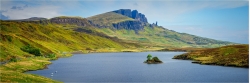 Panoramafoto Schottland Blick zum Old man of Storr